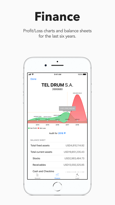 infofirme X — Company Info Screenshot