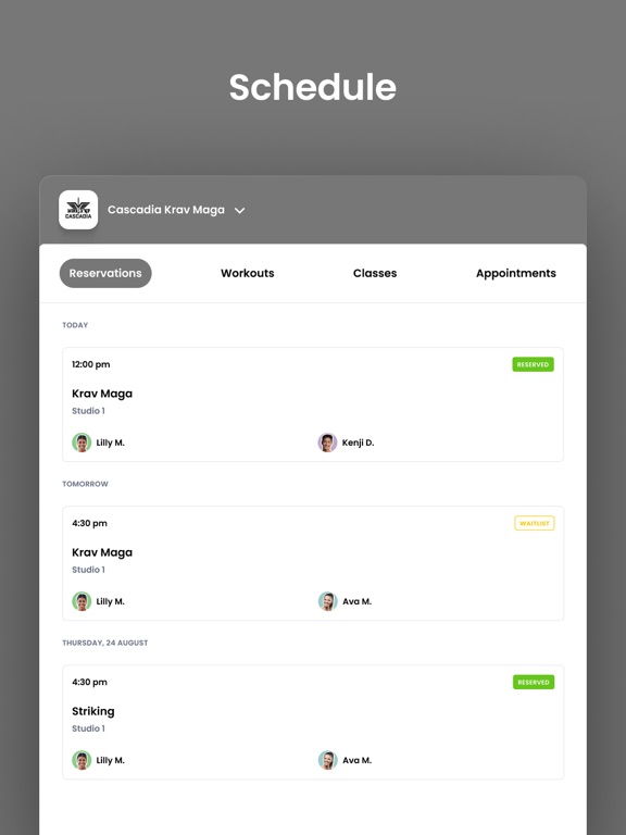 Cascadia Krav Maga iPad screenshot 4 - Health & Fitness app