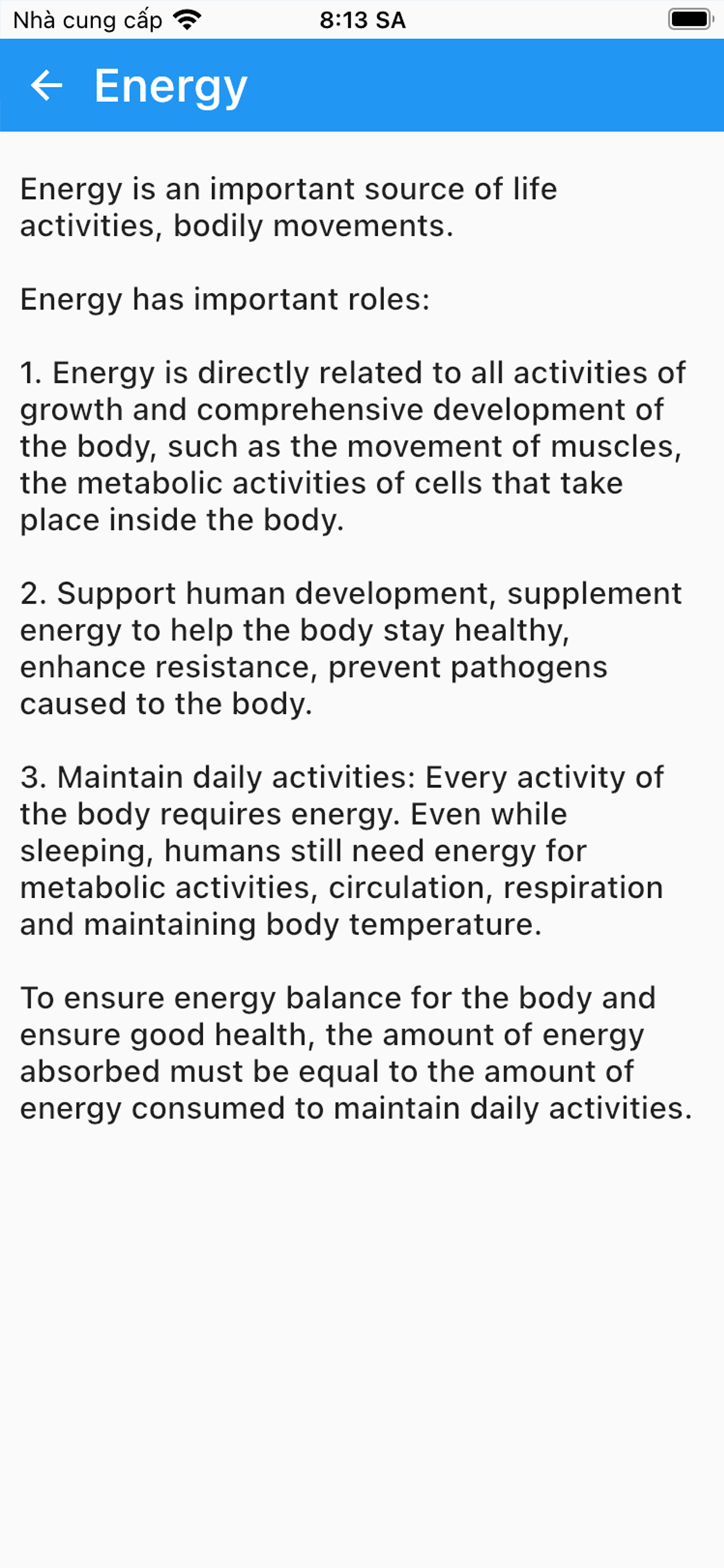 Material Nutrient