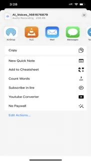 ai voice clone text to speech iphone screenshot 3