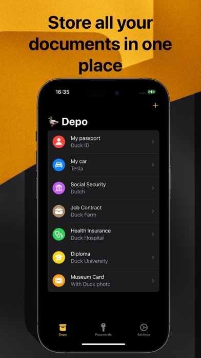 DuckDepo - Secure Storage Screenshot