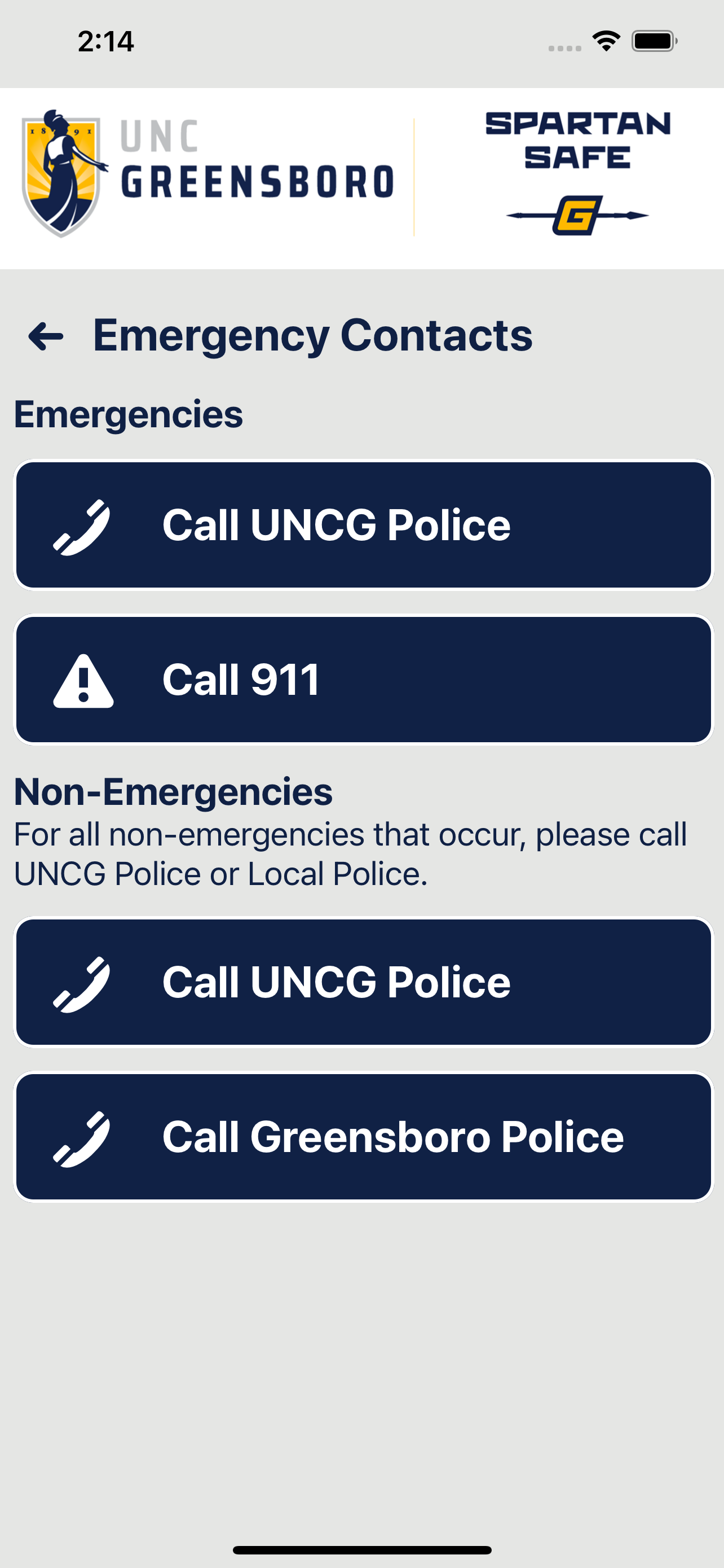 SPARTAN SAFE - UNCG