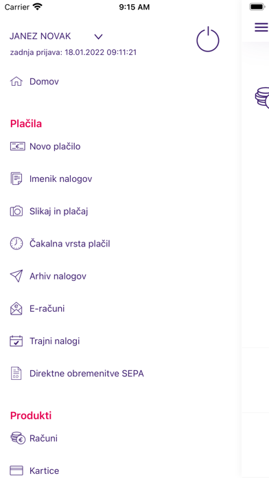 BKS mBanka Slovenija Screenshot