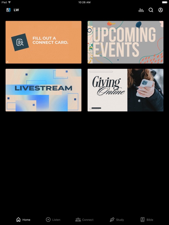 Living Word Church LI iPad screenshot 1 - Lifestyle app