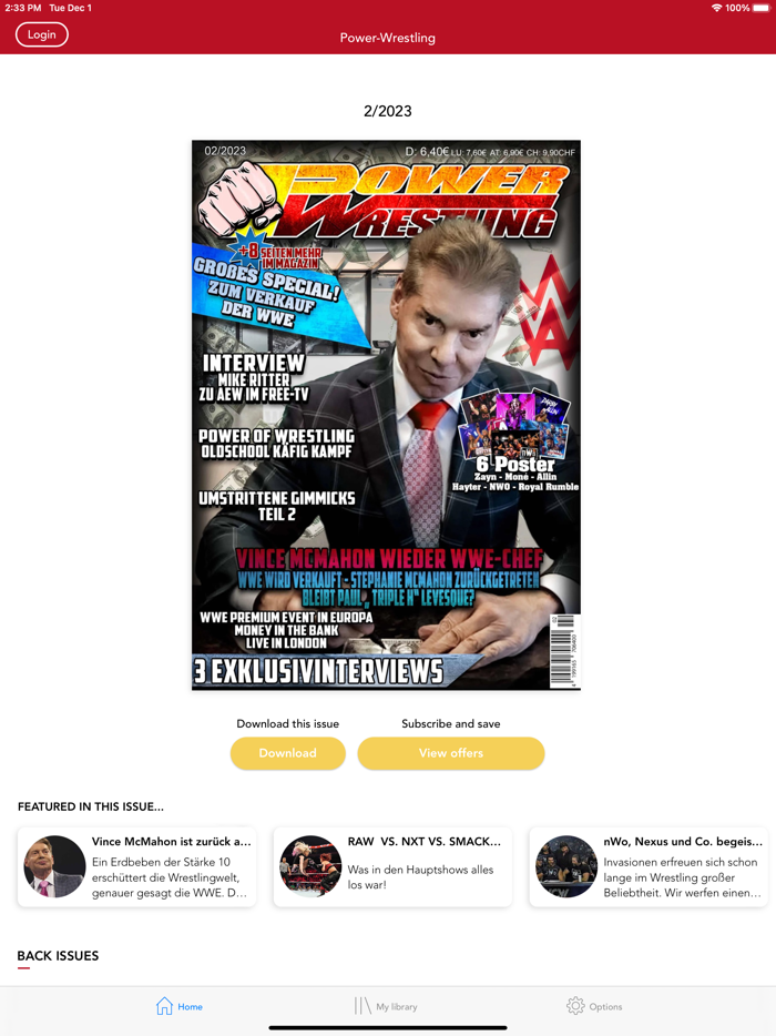 Power-Wrestling MAGAZIN