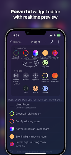 ‎Philips Hue için iConnectHue Ekran Görüntüsü