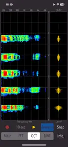 Wavelet Voice Sonogram screenshot #4 for iPhone