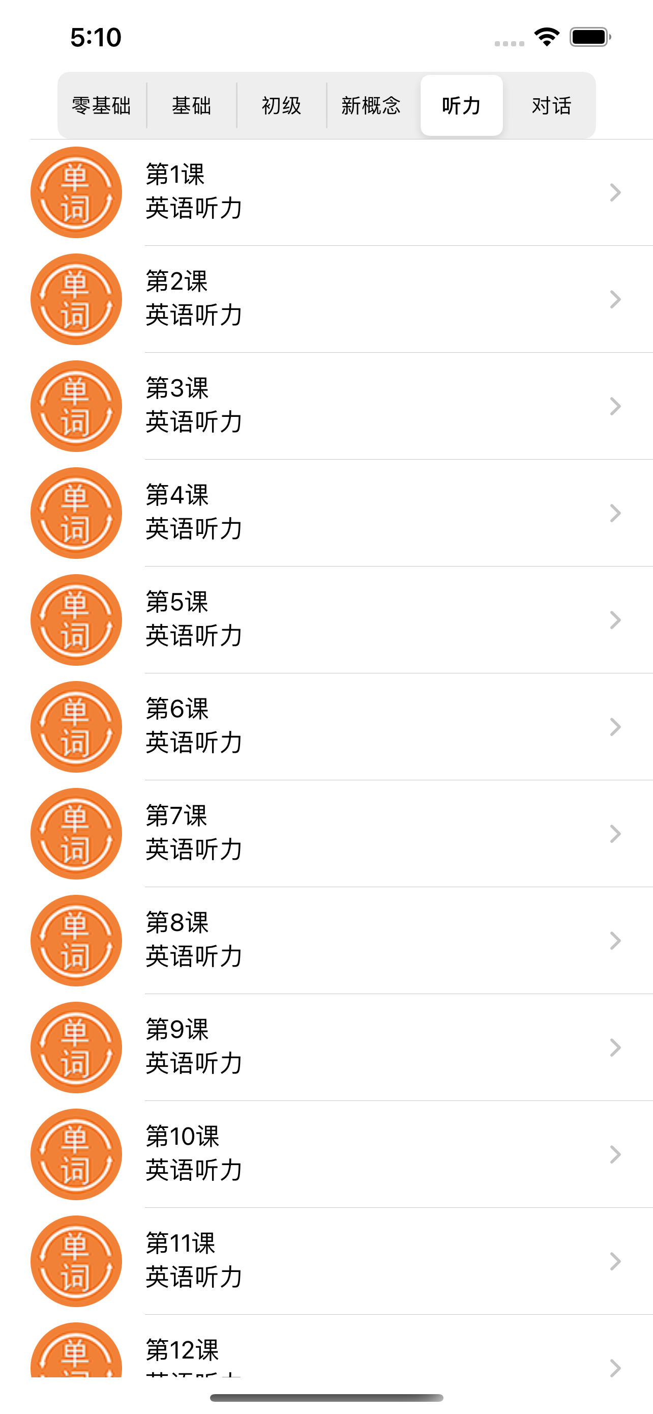 英语单词大全-零基础成人每日学习新概念英语-初级常用口语对话