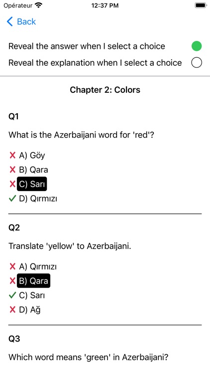 Azerbaijani Vocabulary Exam screenshot-3