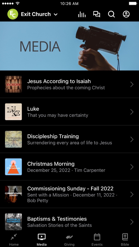 #2. Exit Church (iOS) Podle: EXIT 59 CHURCH OF THE CHRISTIAN AND MISSIONARY ALLIANCE INC.