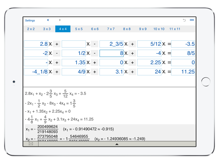 System NxN - system solver