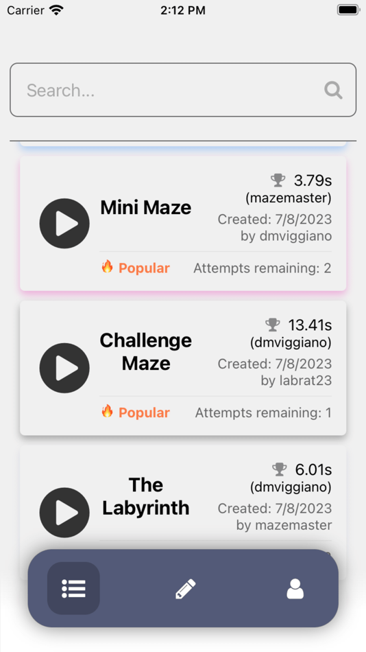 #1. Maze Factory (iOS) 由: David Viggiano