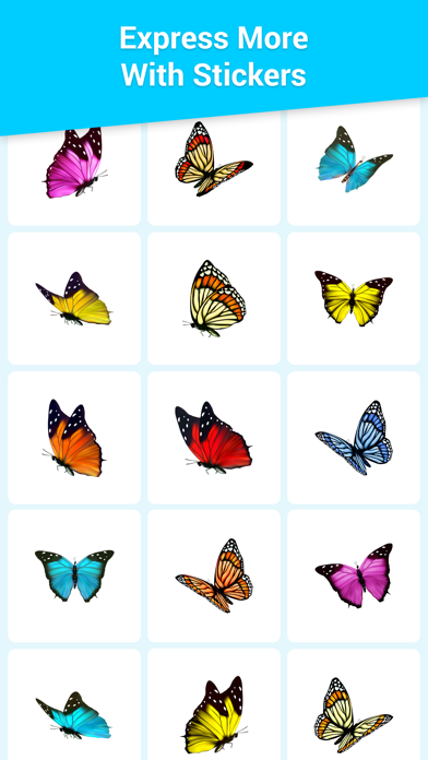 Screenshot #1 pour Glossy Butterflies Stickers