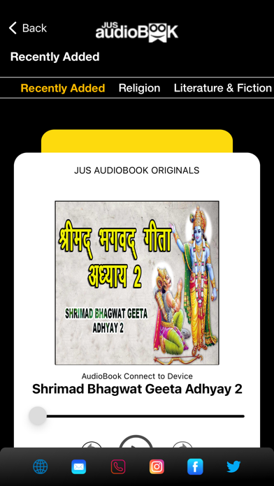 JUS Audiobook & Radio Screenshot