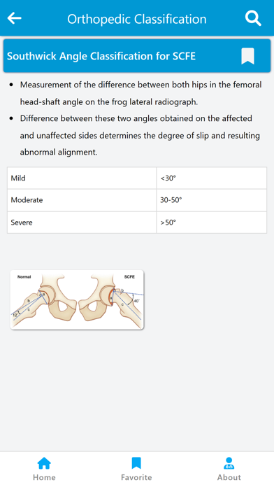 Orthopedic Classification Screenshot