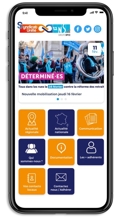Syndicat Unifié-UNSA Screenshot