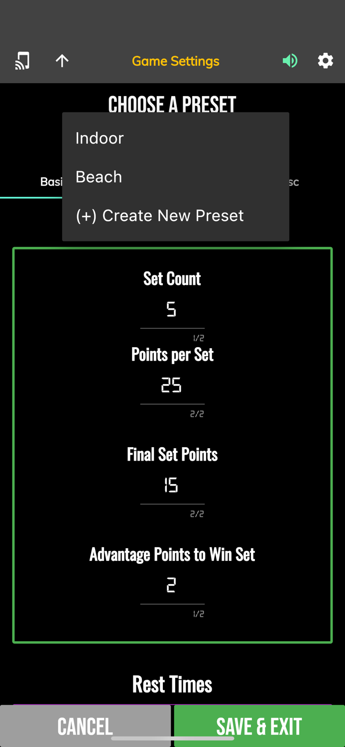 BT Volleyball Controller