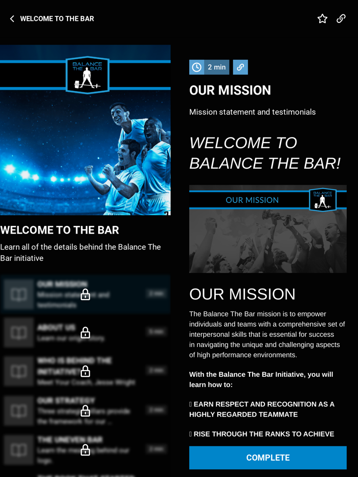 Balance The Bar Coaching App