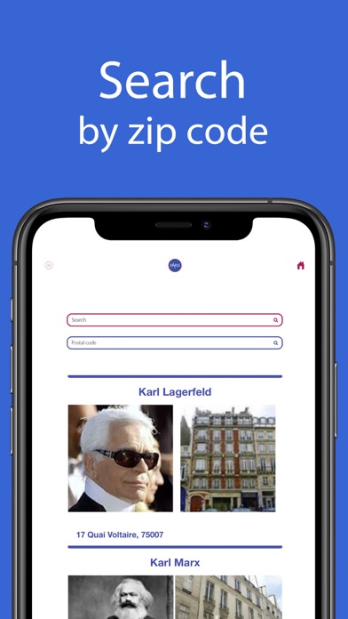 PARIS CELEBRITY GUIDE Screenshot