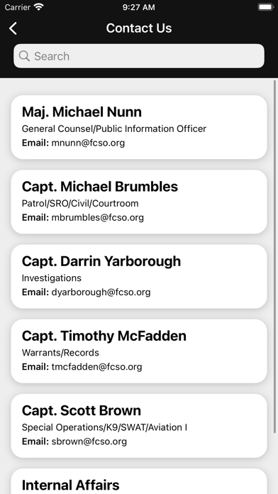 Florence County Sheriff Screenshot