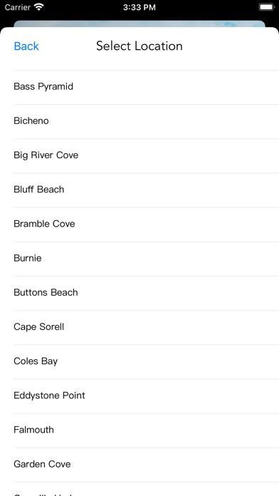 Tasmania Tide Times Screenshot