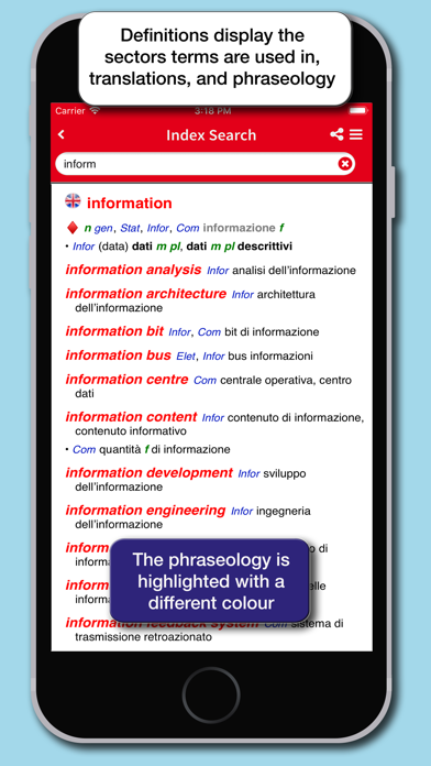 Screenshot 3 of Dizionario Tecnico Scientifico App