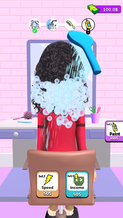 Hair Salon: Idle Clicker Game Screenshot