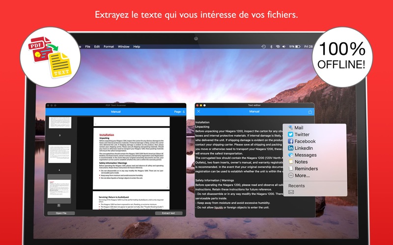 Screenshot #2 pour PDF Scanner de texte