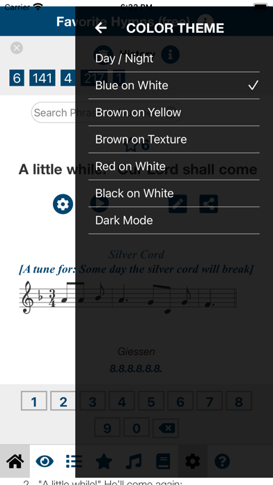 Favorite Hymns / Hymnals Screenshot