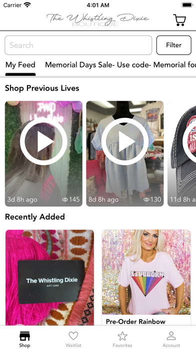 The Whistling Dixie Boutique Screenshot