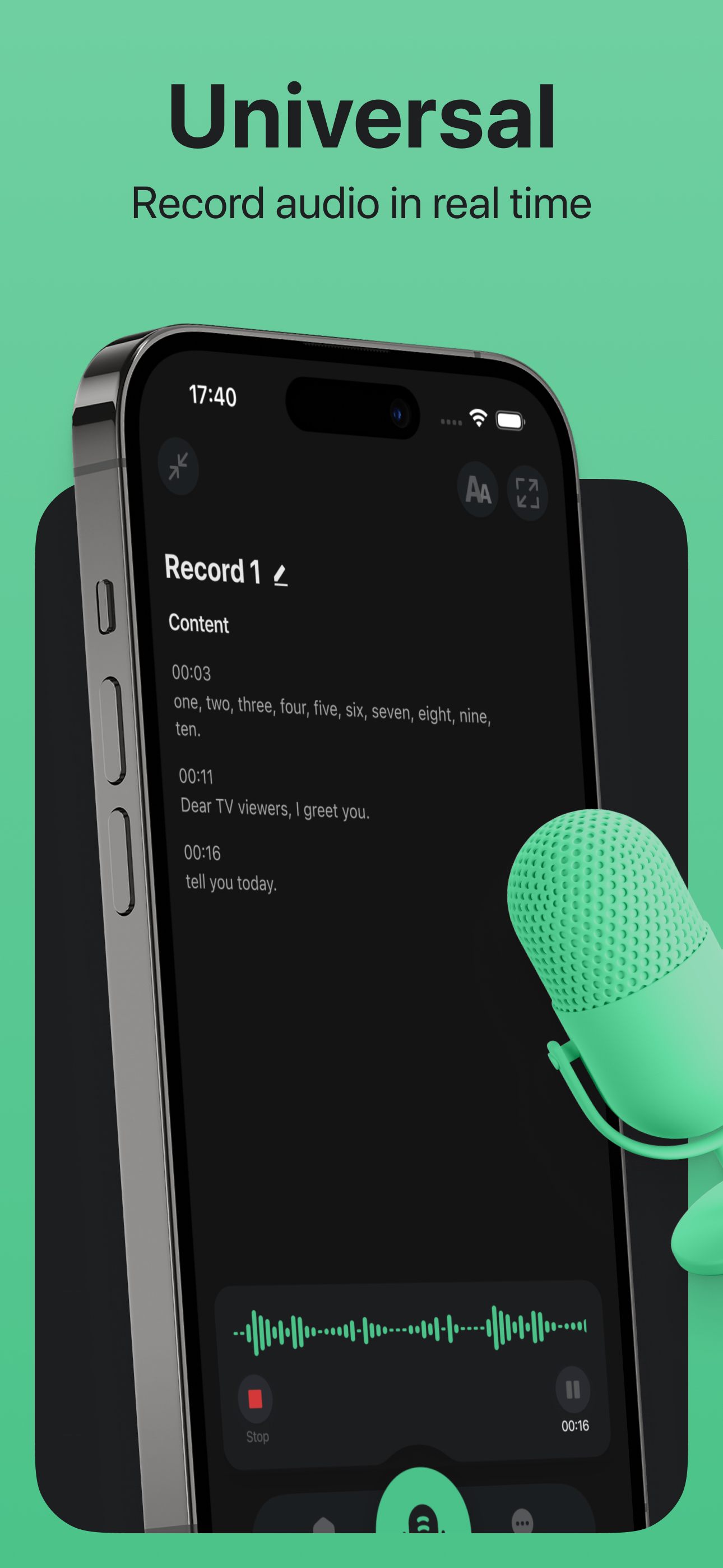 Voice & Audio Transcription