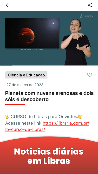 Libraria News |Notícias Libras Screenshot