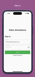 Odoo Attendance Mobikul App screenshot #2 for iPhone