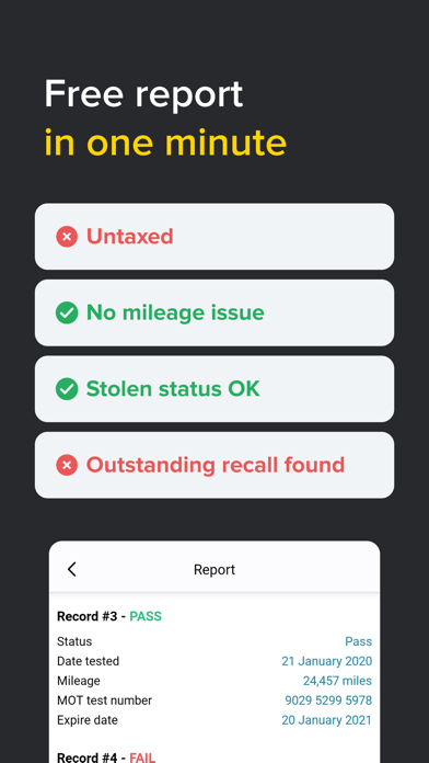 Car History Check UK Screenshot