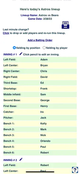 Game screenshot Baseball Fielding Rotation App hack