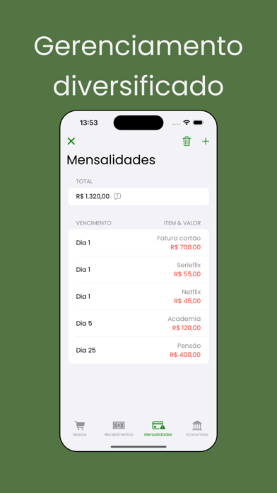 MyFinance - Gerenciar Finanças Screenshot