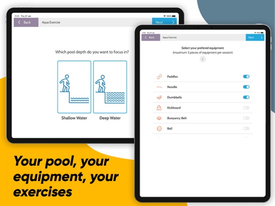 Aqua Move iPad screenshot 5 - Health & Fitness app