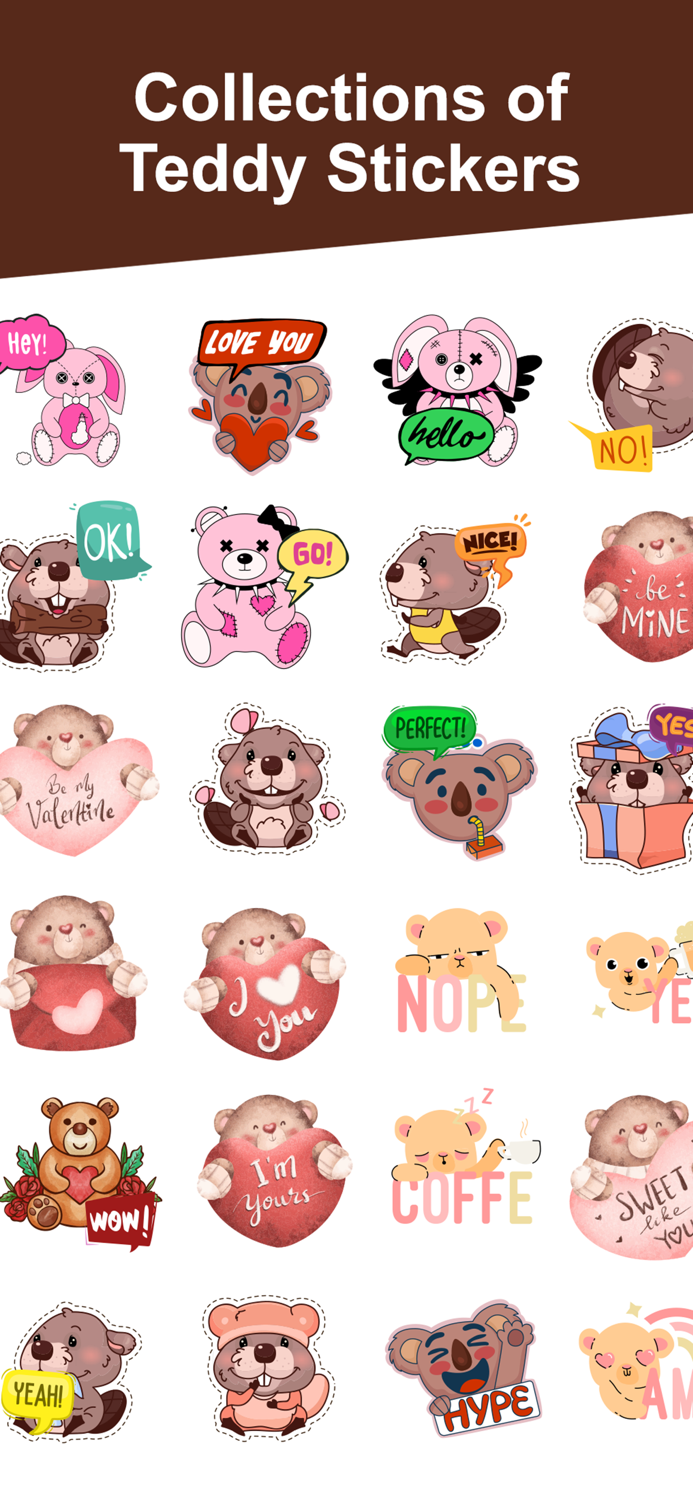Teddy Sticker for iMessage