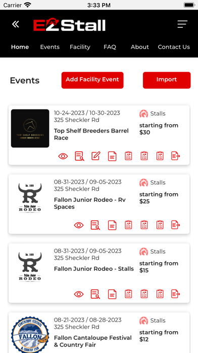 Ezstall Management Screenshot
