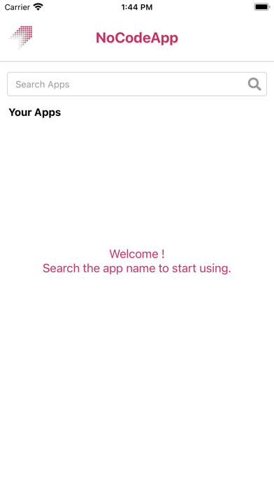 NoCodeApp Screenshot