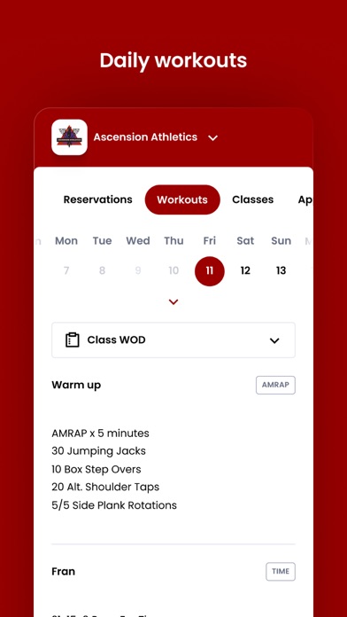 Ascension Athletics Screenshot