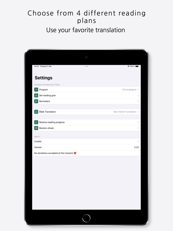 Read the Word iPad screenshot 4 - Education app