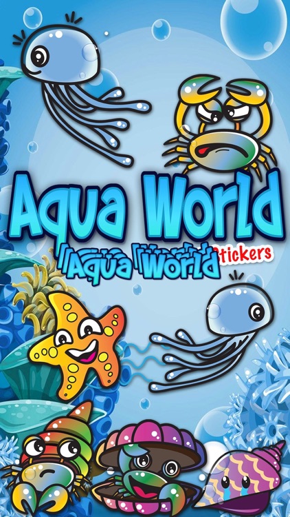 Aqua World Emoji Stickers