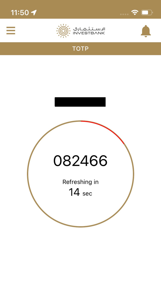 #5. iBank Authenticator (iOS) 由: INVESTBANK
