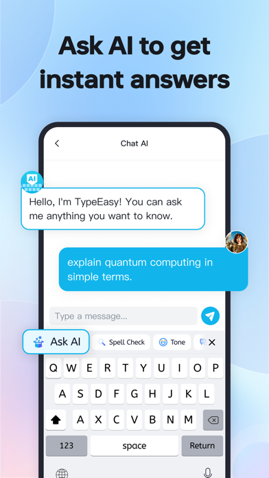 TypeEasy-AI Keyboard & Writer Screenshot