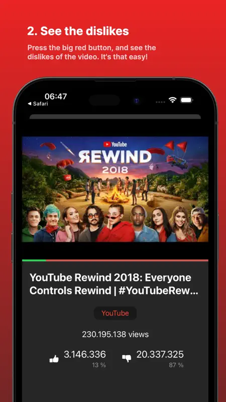 YouTube Dislike Checker screenshot 4 of 5