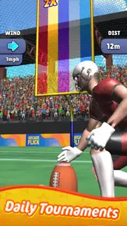 real money football flick game iphone screenshot 2