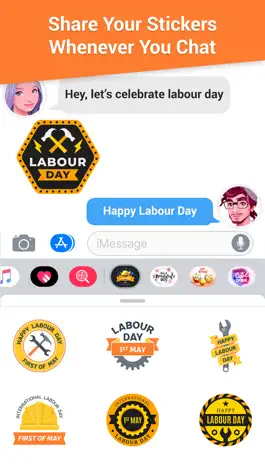 Game screenshot Labor Day Stickers Pack! apk