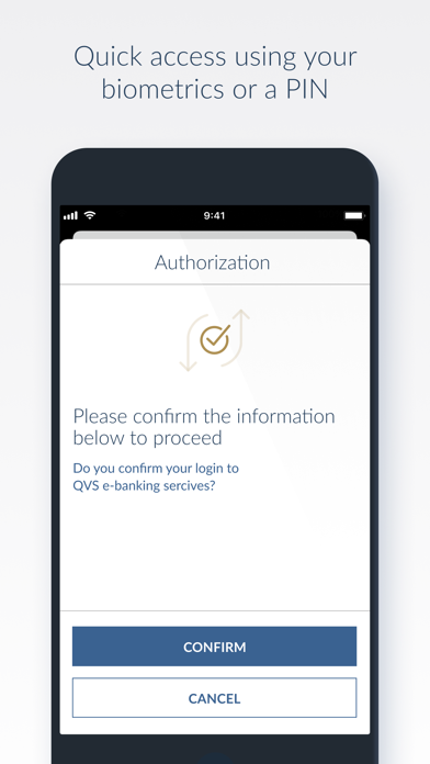 QVS Access - secure login Screenshot