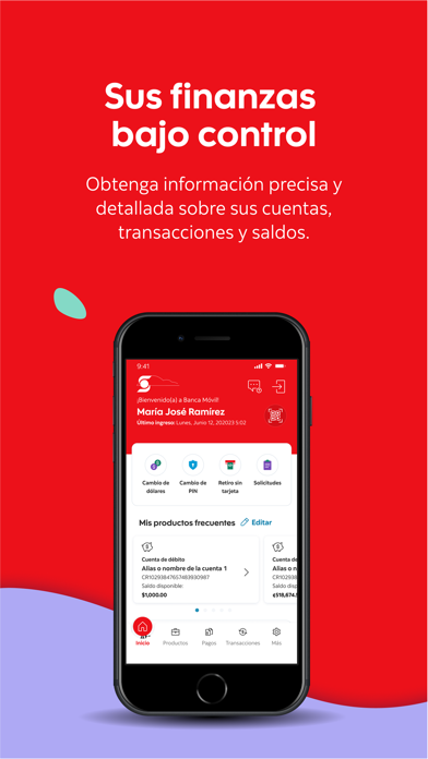 Scotiabank CR, Banca Móvil Screenshot